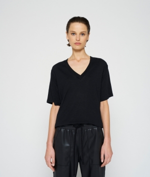 LEATHERLOOK SIDE PANEL JOGGER BLACK