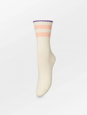 TENNA THICK SOCK WHITE PURPLE
