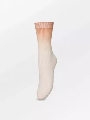 GRADIANT GLITTER SOCK PEACH WHIP PINK