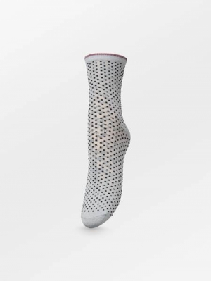 DINA SMALL DOTS SOCK GREY MELANGE