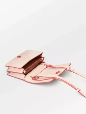 CRINKLED LULA BAG PEACH WHIP PINK