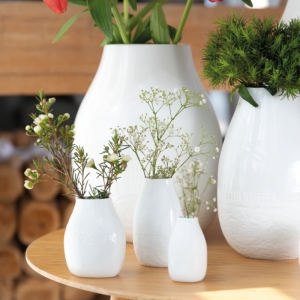 MINI VAASJES - SET VAN 3 - WIT 