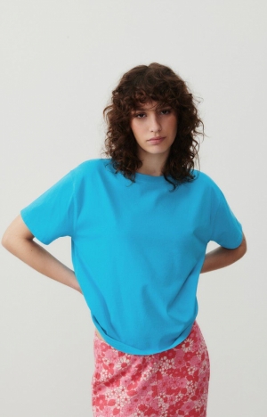 FIZVALLEY - T-SHIRT BLUE AZUR