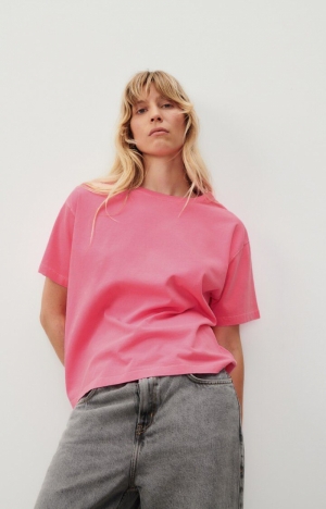 FIZVALLEY - T-SHIRT ROSE/FLUO