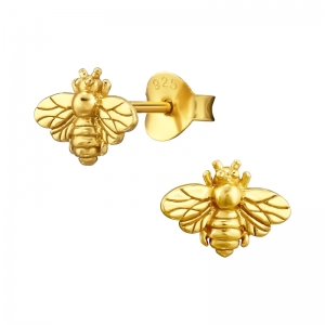 INSECT GOUD - 925 SILVER EAR STUDS GOUD VERGULD - E-COAT 