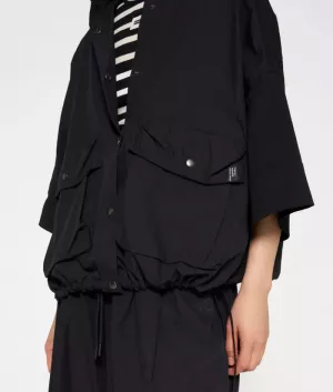 OVERSIZED UTILLITY SHIRT BLACK