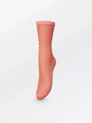 MINA GLITTER SOCK LANTANA PINK