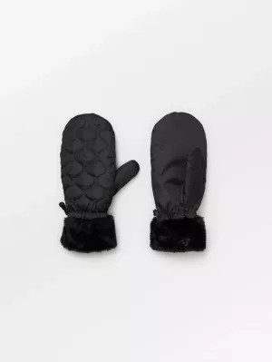 MAKARA PUFF MITTENS  BLACK