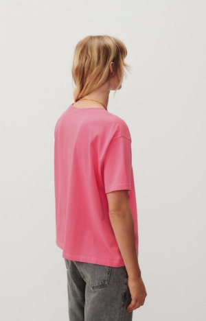 FIZVALLEY - T-SHIRT ROSE/FLUO