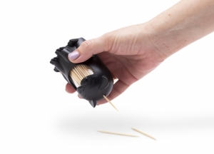 PICKITTY TOOTHPICK HOLDER ZWART