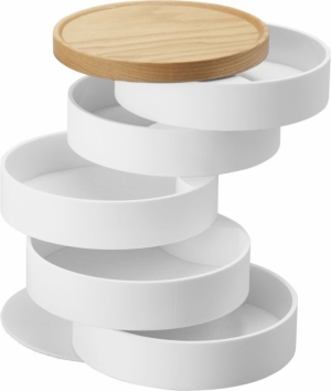 5 TIERED ACCESSORY CASE - TOSCA WHITE