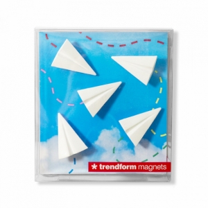 MAGNETEN - PAPIEREN VLIEGERTJES - SET VAN 5