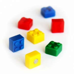 MAGNETEN - LEGOBLOKJES - SET VAN 4