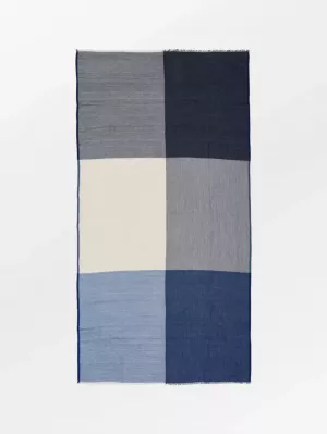 KIKKO COWEA SCARF NAVY BLUE