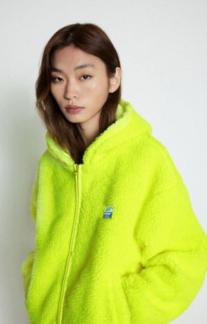 HOKTOWN - JAS LANGE MOUW MET KAP JAUNE FLUO