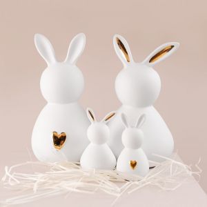EASTERN PORCELAIN BUNNY SMALL - MAN GOLDEN HEART