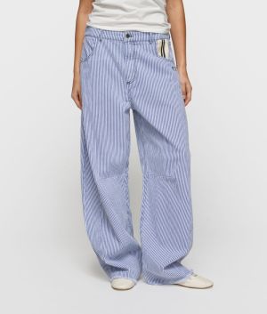 WESTERN PANTS STRIPE WHITE/BLUE