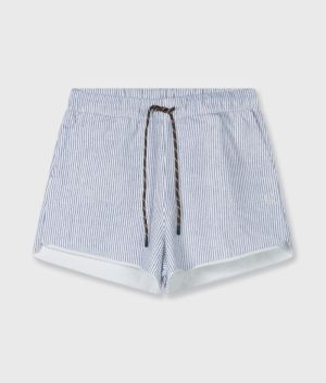 EASY SHORTS STRIPES WHITE/BLUE