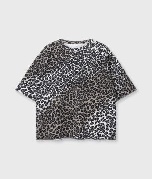 SOFT SCUBA TEE LEOPARD ECRU