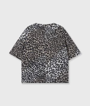 SOFT SCUBA TEE LEOPARD ECRU
