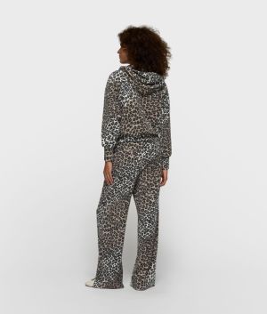 SOFT SCUBA HOODIE LEOPARD ECRU