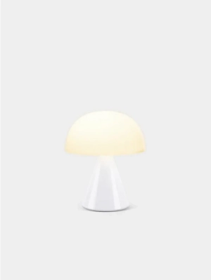 MINA OPLAADBAAR LEDLAMP MEDIUM WHITE GLOSSY