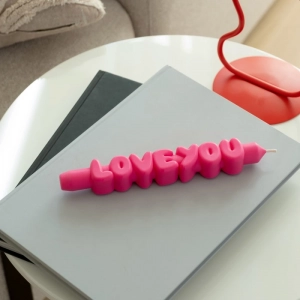 TAPER KAARS LOVE YOU PINK