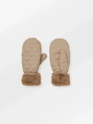 MAKARA PUFF MITTENS  GINGER BEIGE