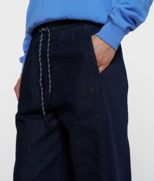 WESTERN PANTS CHAMBRAY DARK BLUE
