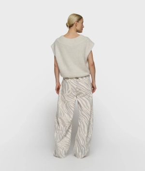 WESTERN PANTS ZEBRA ECRU 