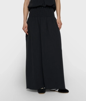 SMOCK SKIRT WASHED DARK CHARCOAL