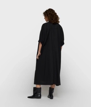 SLEEVLES DRESS VIOLE BLACK