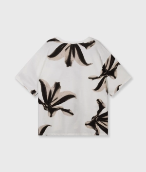 TEE FLOWER ECRU