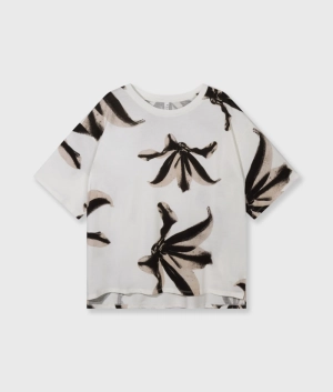 TEE FLOWER ECRU