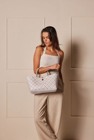 MINI MOTIF SHOPPER PALE GREY