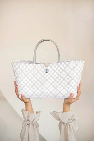 MINI MOTIF SHOPPER PALE GREY