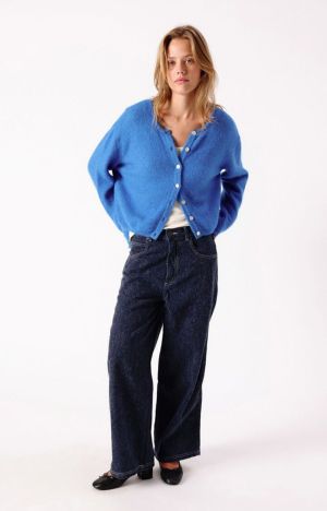 DAMES BAGGY JEANS NAFOW BLUE BRUSHED