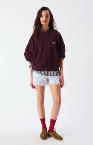 SWEAT AMPLE ML COL ROND LOGO LIEDEVIN