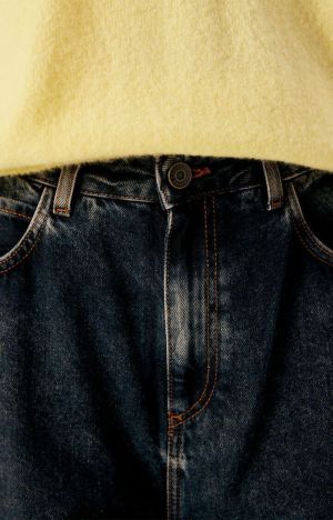 JEANS 5 POSCHES  BLUE BLACK